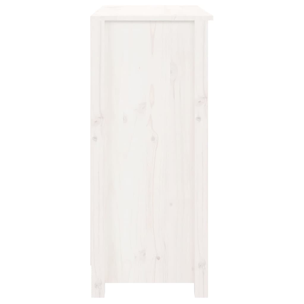 vidaXL Buffet blanc 70x35x80 cm Bois de pin massif