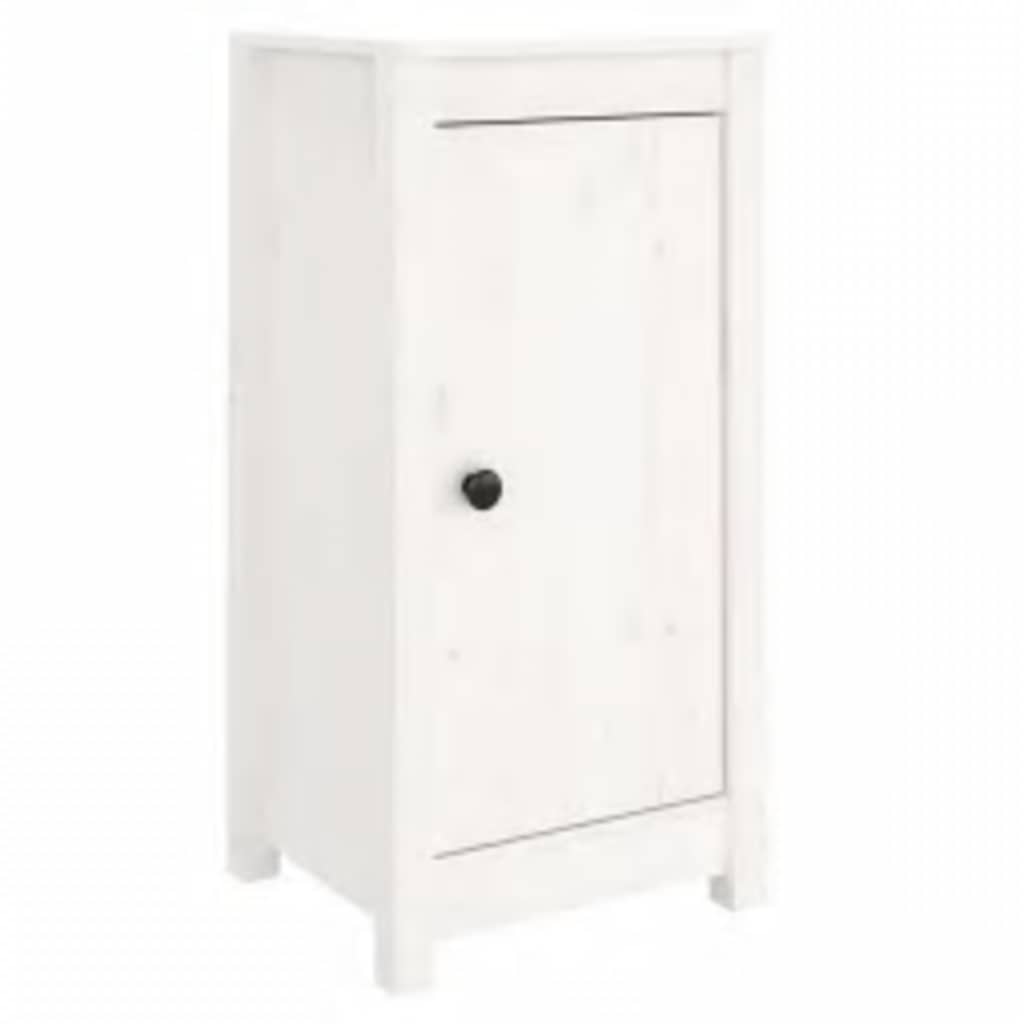vidaXL Buffet blanc 39x35x80 cm Bois de pin massif