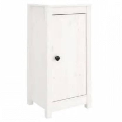 vidaXL Buffet blanc 39x35x80 cm Bois de pin massif