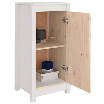 vidaXL Buffet blanc 39x35x80 cm Bois de pin massif