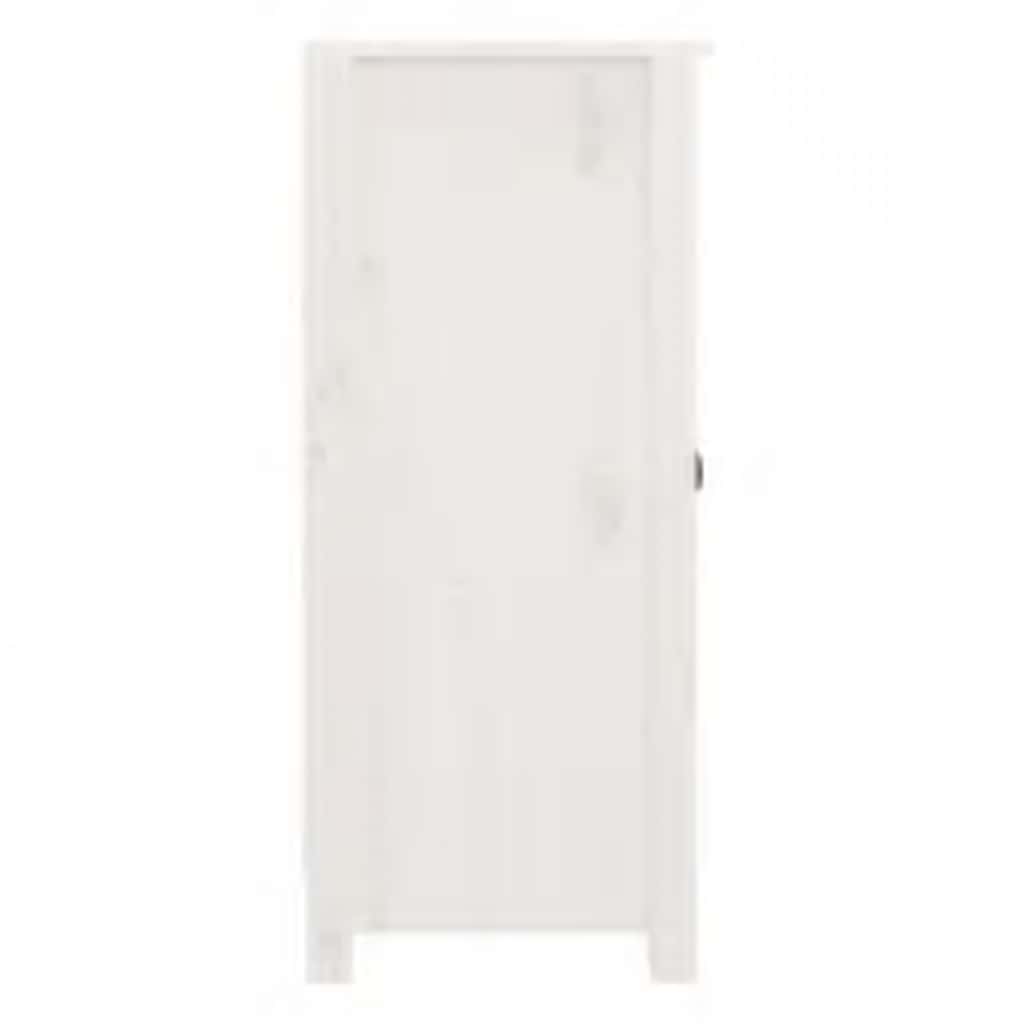 vidaXL Buffet blanc 39x35x80 cm Bois de pin massif