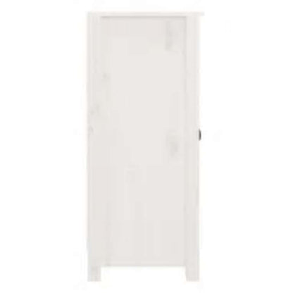 vidaXL Buffet blanc 39x35x80 cm Bois de pin massif