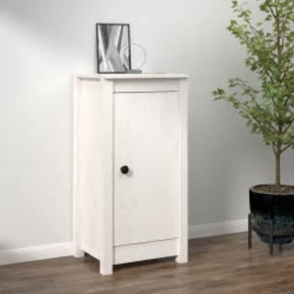 vidaXL Buffet blanc 39x35x80 cm Bois de pin massif