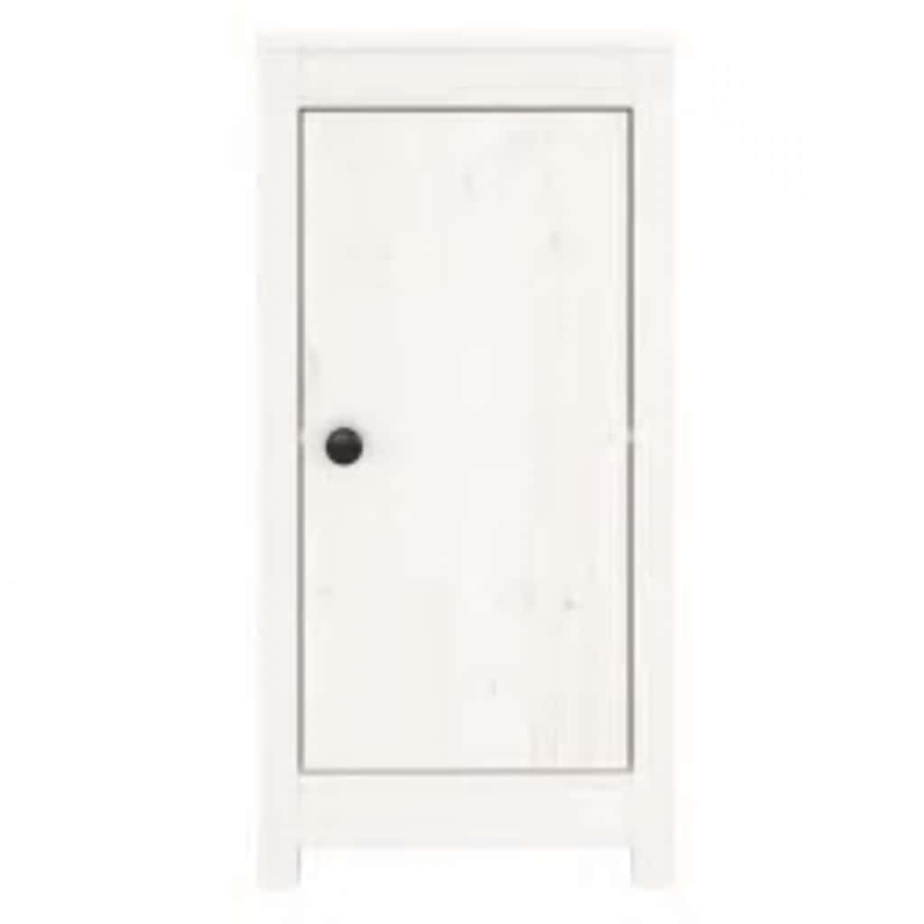vidaXL Buffets 2 pcs Blanc 39x35x80 cm Bois de pin massif