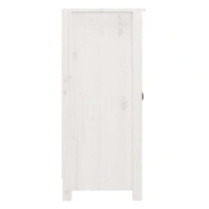 vidaXL Buffets 2 pcs Blanc 39x35x80 cm Bois de pin massif
