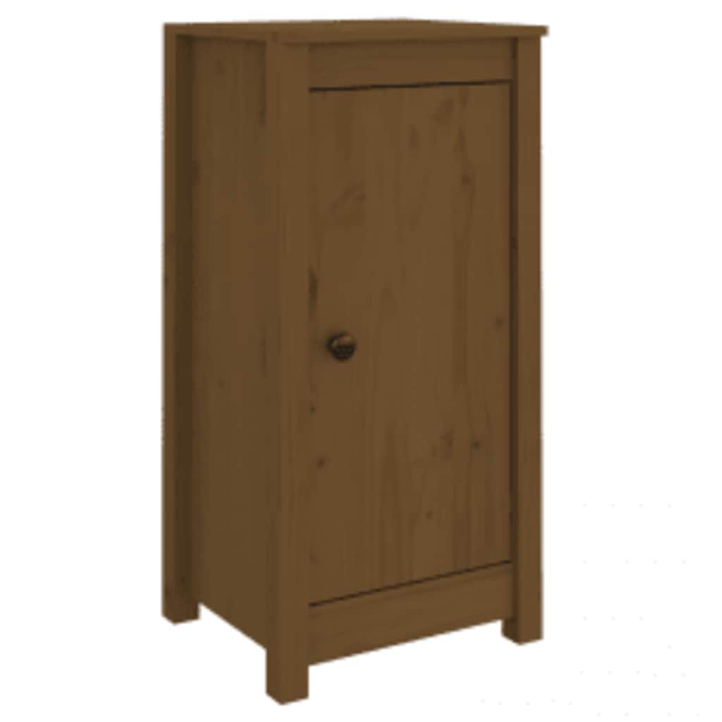 vidaXL Buffet marron miel 39x35x80 cm Bois de pin massif