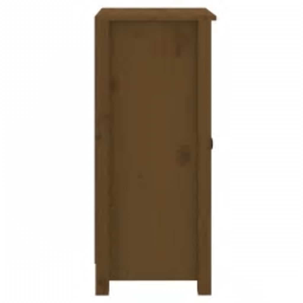 vidaXL Buffet marron miel 39x35x80 cm Bois de pin massif