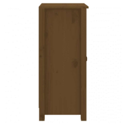 vidaXL Commodes 2 pcs Bois de pin massif marron miel 39x35x80 cm