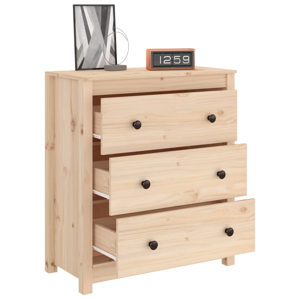 vidaXL Bahut 70x35x80 cm Bois massif de pin