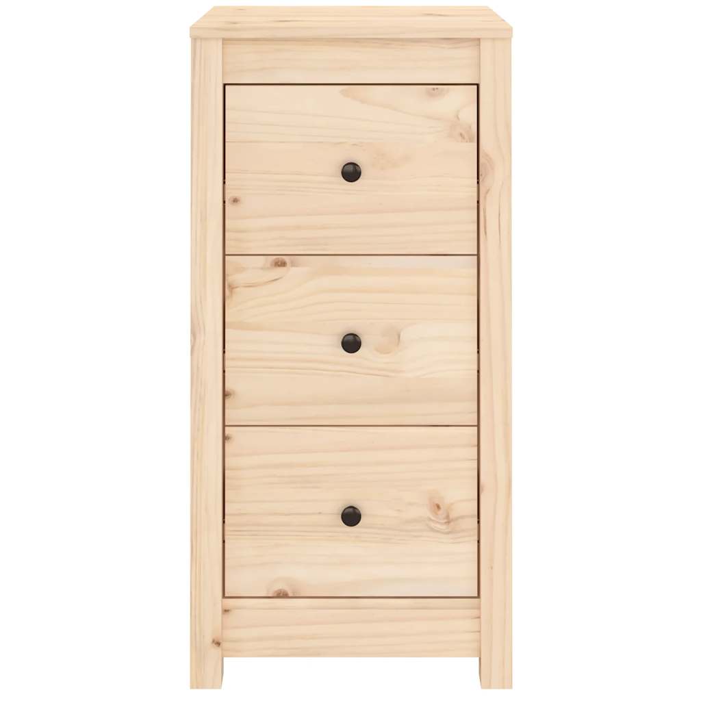vidaXL Commodes 2 pcs 40x35x80 cm Bois de pin massif