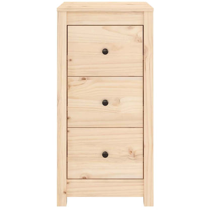 vidaXL Commodes 2 pcs 40x35x80 cm Bois de pin massif