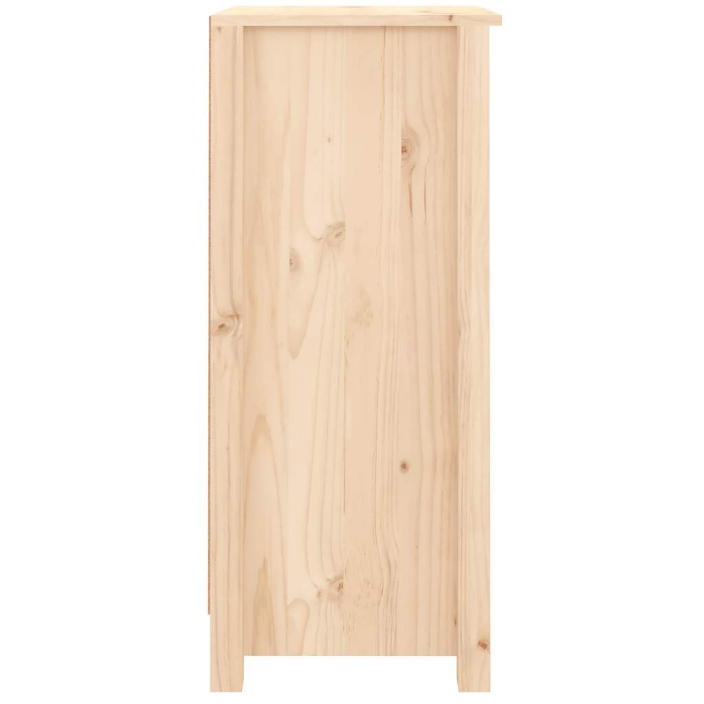 vidaXL Commodes 2 pcs 40x35x80 cm Bois de pin massif