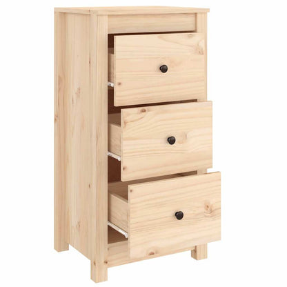 vidaXL Commodes 2 pcs 40x35x80 cm Bois de pin massif