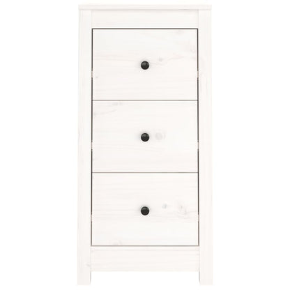 vidaXL Commodes 2 pcs Blanc 40x35x80 cm Bois de pin massif