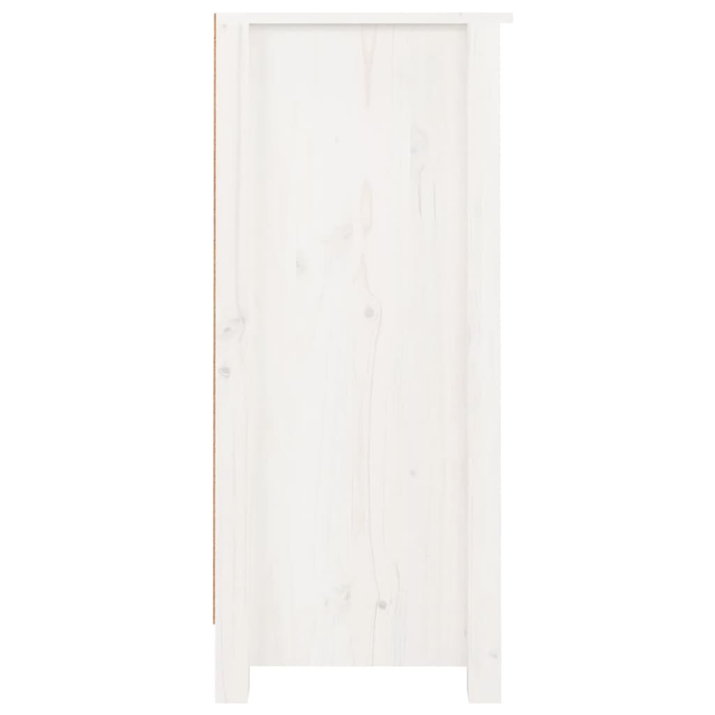 vidaXL Commodes 2 pcs Blanc 40x35x80 cm Bois de pin massif