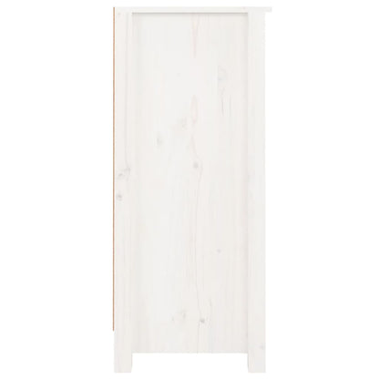 vidaXL Commodes 2 pcs Blanc 40x35x80 cm Bois de pin massif