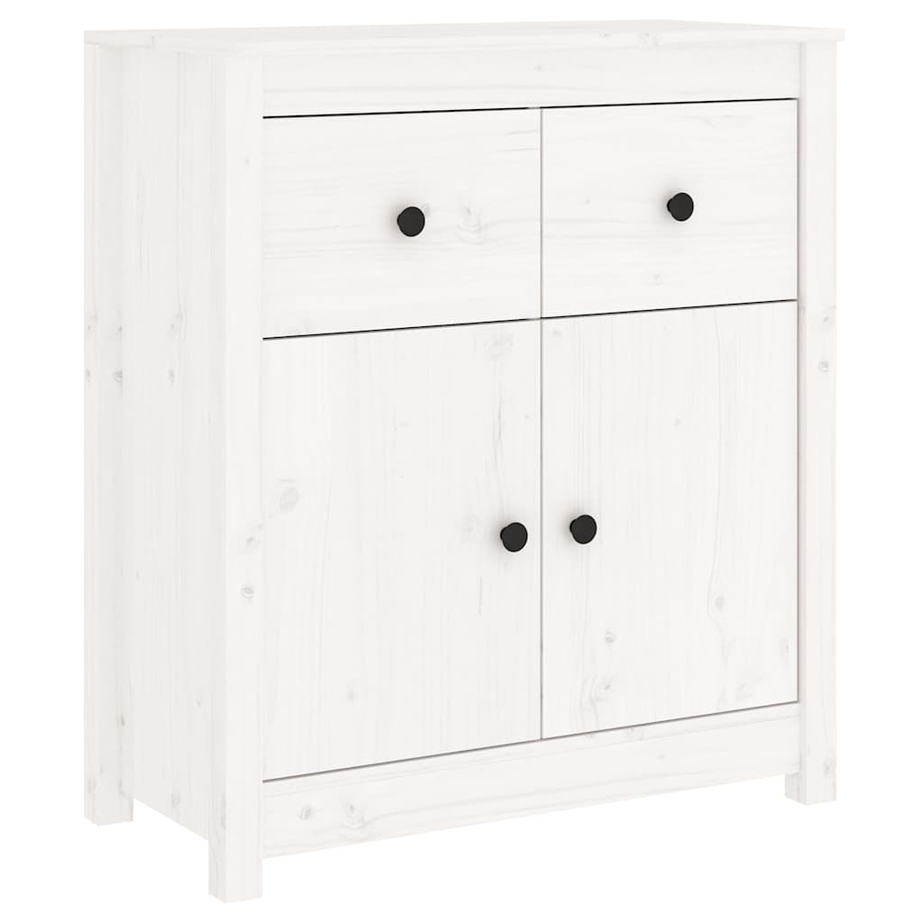 vidaXL Buffet blanc 70x35x80 cm Bois de pin massif