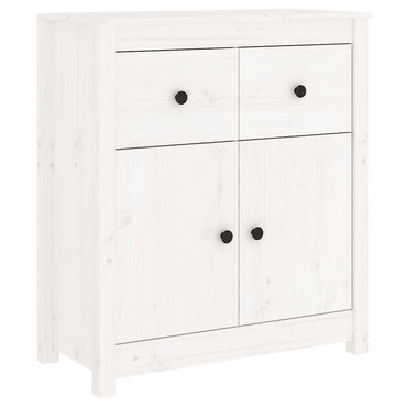 vidaXL Buffet blanc 70x35x80 cm Bois de pin massif