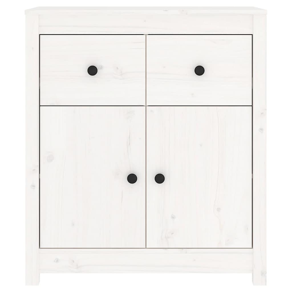 vidaXL Buffet blanc 70x35x80 cm Bois de pin massif