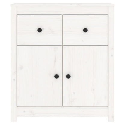 vidaXL Buffet blanc 70x35x80 cm Bois de pin massif