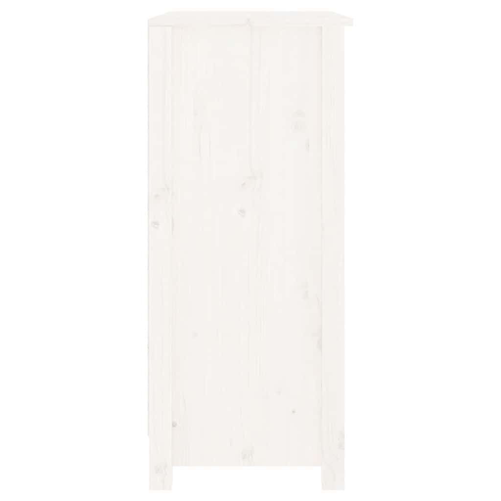 vidaXL Buffet blanc 70x35x80 cm Bois de pin massif