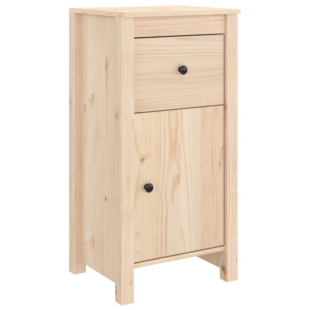 vidaXL Commodes 2 pcs 40x35x80 cm Bois de pin massif