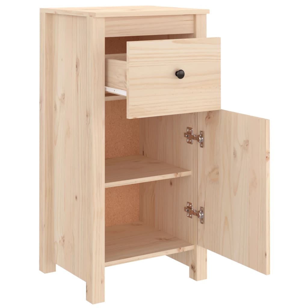 vidaXL Commodes 2 pcs 40x35x80 cm Bois de pin massif