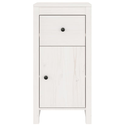 vidaXL Commodes 2 pcs Blanc 40x35x80 cm Bois de pin massif