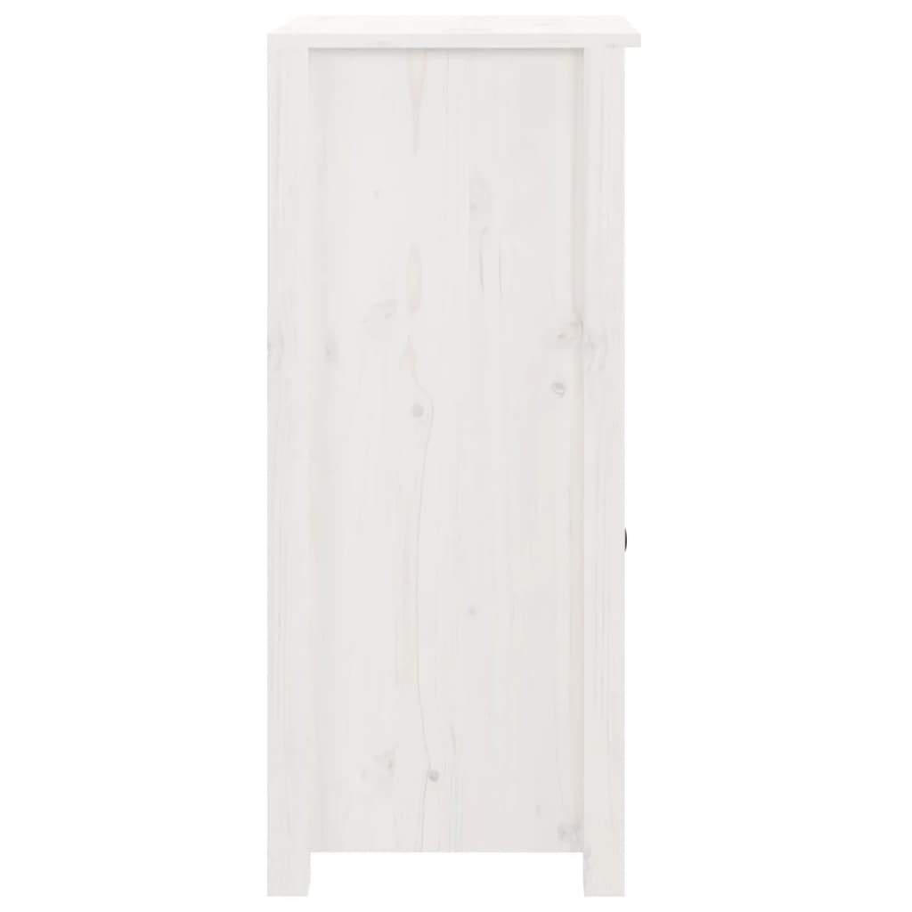 vidaXL Commodes 2 pcs Blanc 40x35x80 cm Bois de pin massif