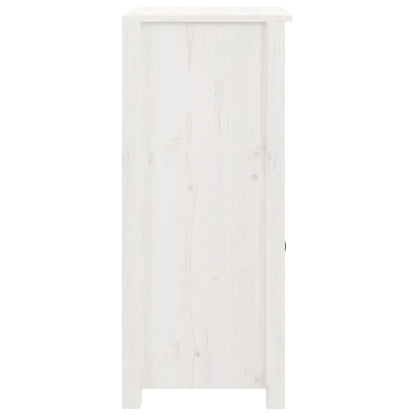 vidaXL Commodes 2 pcs Blanc 40x35x80 cm Bois de pin massif