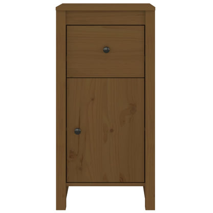 vidaXL Commodes 2 pcs Marron miel 40x35x80 cm Bois de pin massif