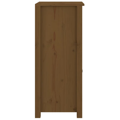 vidaXL Commodes 2 pcs Marron miel 40x35x80 cm Bois de pin massif