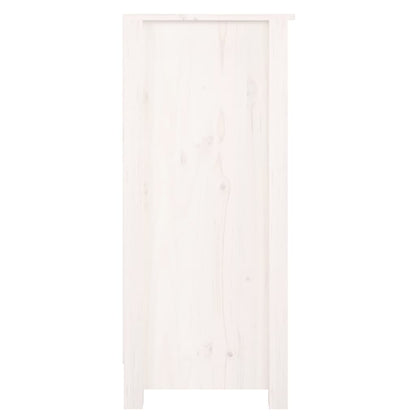 vidaXL Sideboard Weiß 70x35x80 cm Massivholz Kiefer