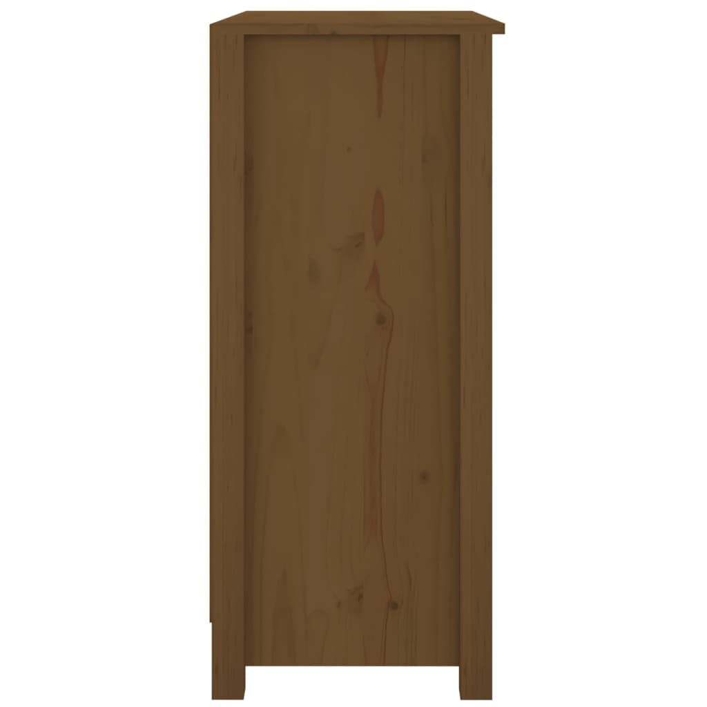 vidaXL Buffet marron miel 70x35x80 cm Bois de pin massif