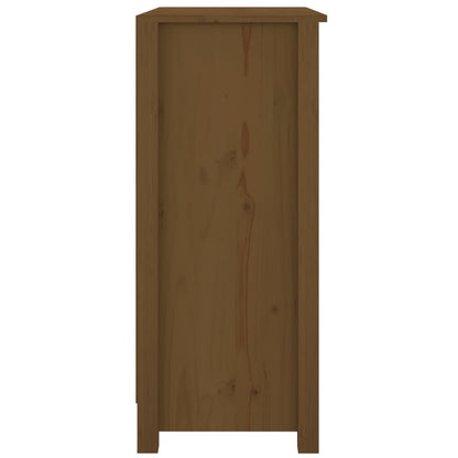 vidaXL Buffet marron miel 70x35x80 cm Bois de pin massif