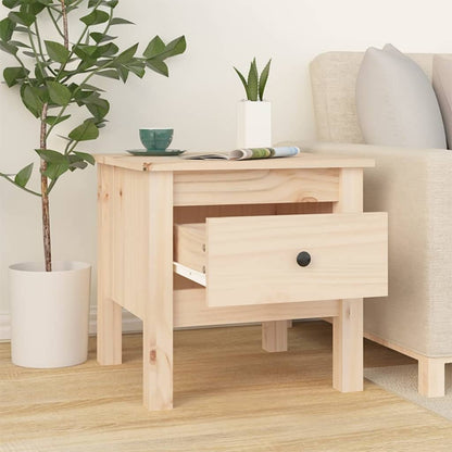 vidaXL Table d'appoint 40x40x39 cm Bois de pin massif