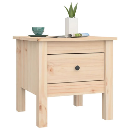 vidaXL Table d'appoint 40x40x39 cm Bois de pin massif