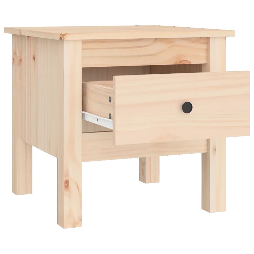 vidaXL Table d'appoint 40x40x39 cm Bois de pin massif