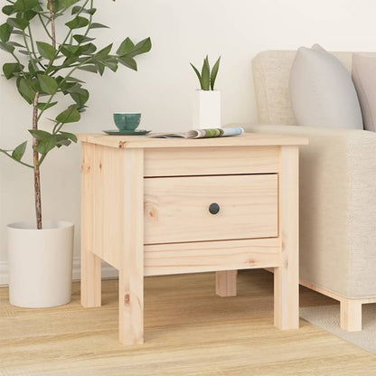 vidaXL Table d'appoint 40x40x39 cm Bois de pin massif