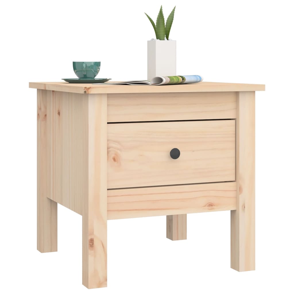 vidaXL Tables d'appoint 2 pcs 40x40x39 cm Bois de pin massif