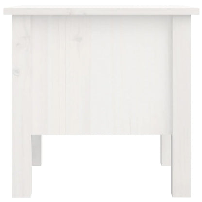 vidaXL Tables d'appoint 2 pcs Blanc 40x40x39 cm Bois de pin massif
