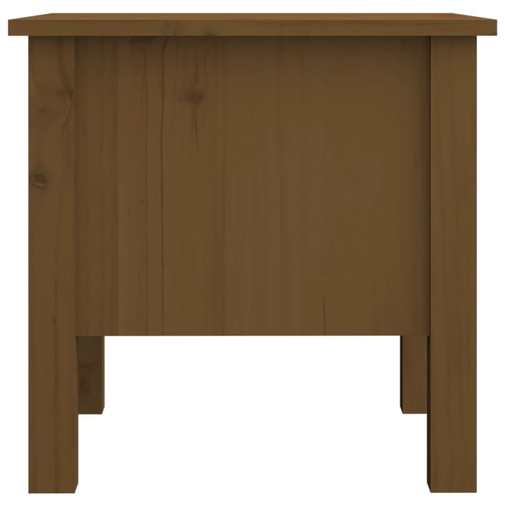 vidaXL Tables d'appoint 2 pcs Marron miel 40x40x39 cm Bois de pin massif