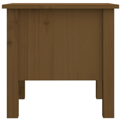 vidaXL Tables d'appoint 2 pcs Marron miel 40x40x39 cm Bois de pin massif