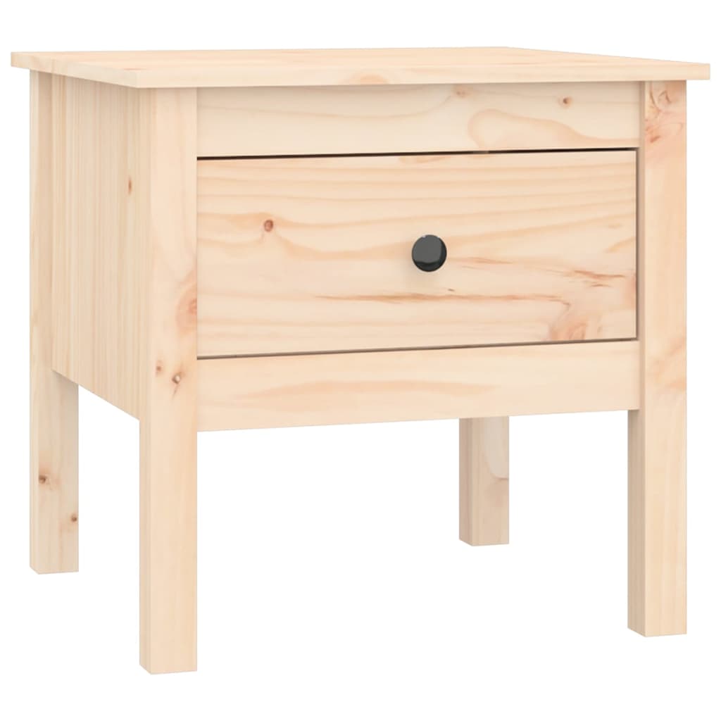 vidaXL Table d'appoint 50x50x49 cm Bois de pin massif