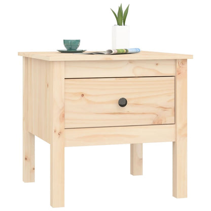 vidaXL Table d'appoint 50x50x49 cm Bois de pin massif