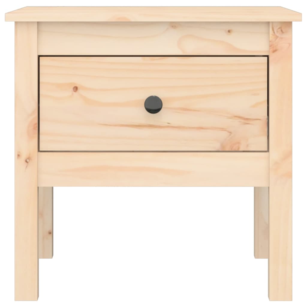 vidaXL Table d'appoint 50x50x49 cm Bois de pin massif