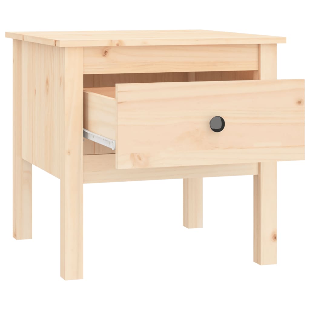 vidaXL Tables d'appoint 2 pcs 50x50x49 cm Bois de pin massif