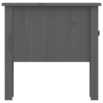 vidaXL Tables d'appoint 2 pcs Gris 50x50x49 cm Bois de pin massif