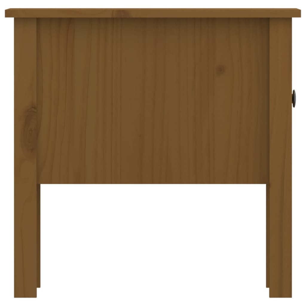 vidaXL Tables d'appoint 2 pcs Marron miel 50x50x49 cm Bois de pin massif