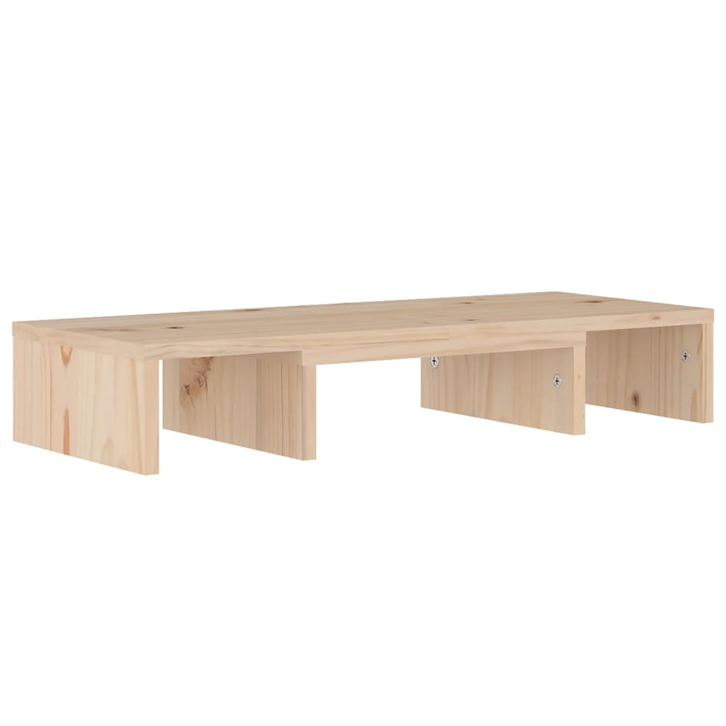 vidaXL Monitorständer 60x24x10,5 cm Massivholz Kiefer